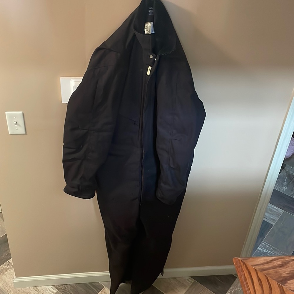 Black coverall only worn 1 time. Super warm and almost brand new!